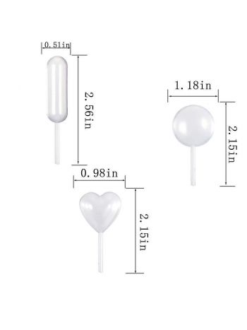 200 Stück 4 ml Cupcake-Pipetten, Mini-Einweg-Flüssigkeitstransferpipette, Herz, rund, rechteckig, 3 Sha