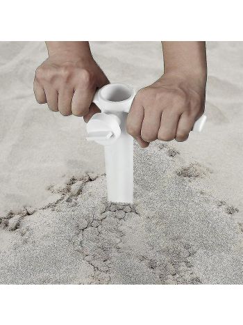 Spiralförmiger Strandschirm-Stecker für den Außenbereich, Sandanker, sicherer Ständer