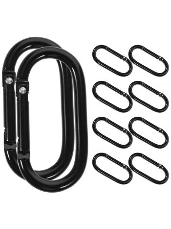 10 Stück Outdoor-Rucksackschnallen, elastische Karabiner, Outdoor-Kletterschnallen, robuste Outdoor-Schnallen